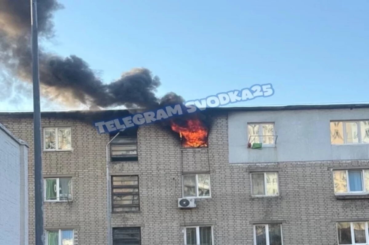   Во Владивостоке при пожаре в многоэтажке на улице Новожилова погиб мужчина