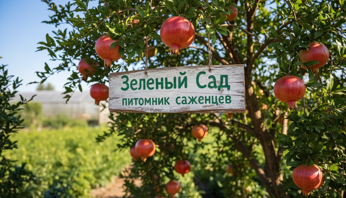 Выращивание саженцев граната от питомника Зеленый Сад в Донецке.