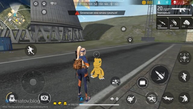    Компаньон-дигимон на поле во время матча