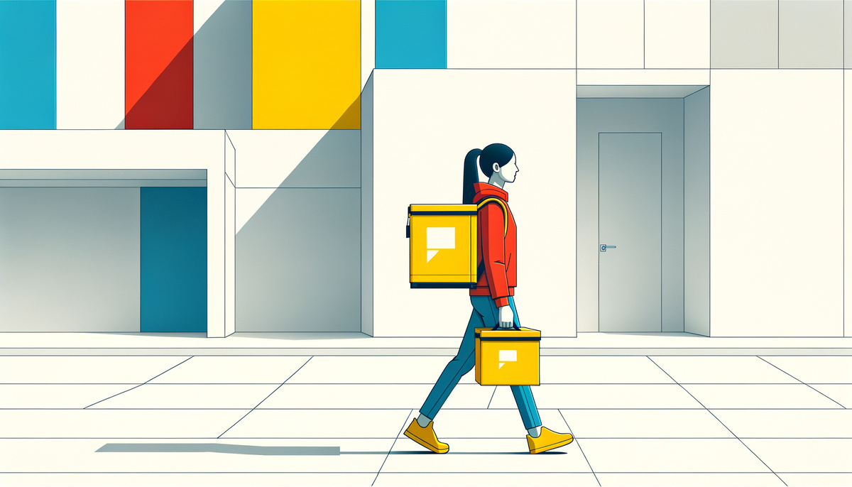 Год в курьерах Яндекс Еды