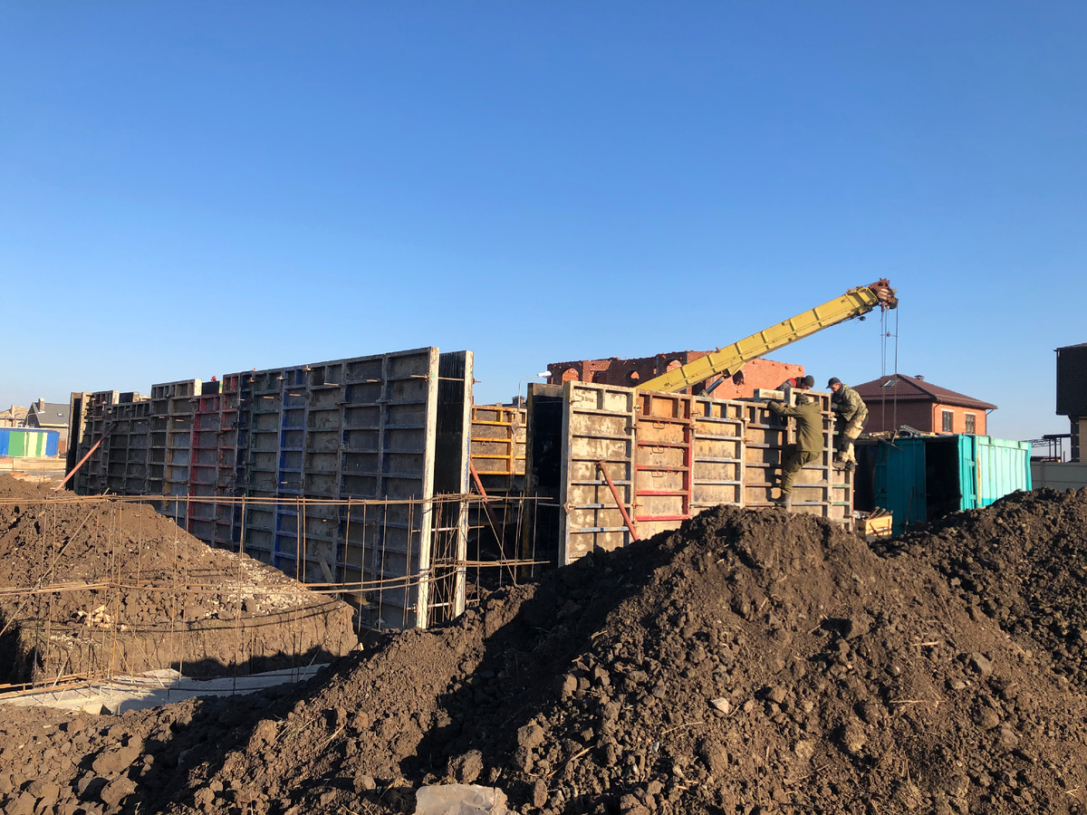 Установка опалубки