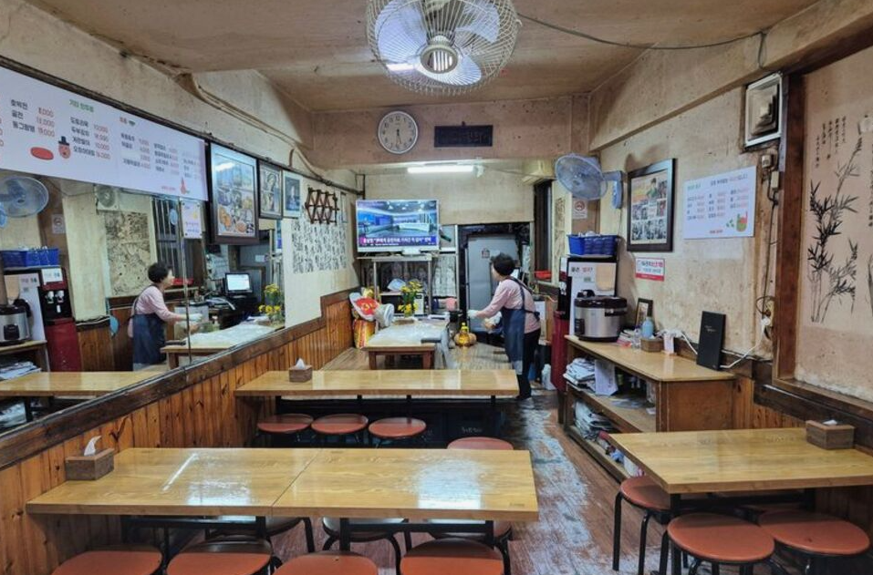 Типичная проходная корейская лапшичная