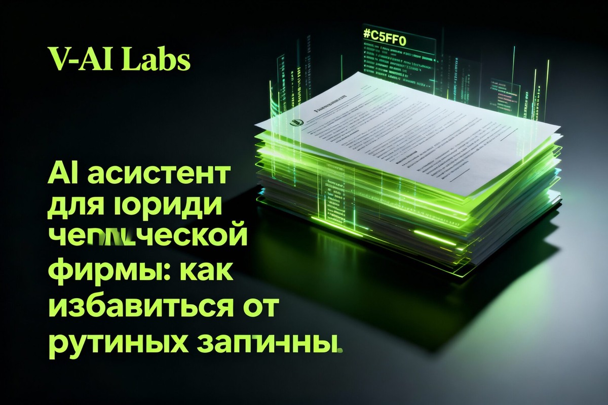    AI ассистент для юридической фирмы — обложка статьи для V-AI Online