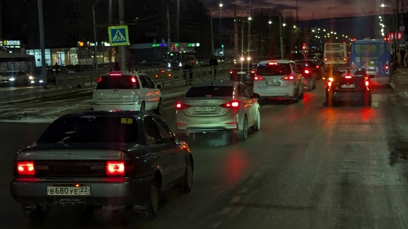     Пробки в Барнауле. Анастасия Панченко