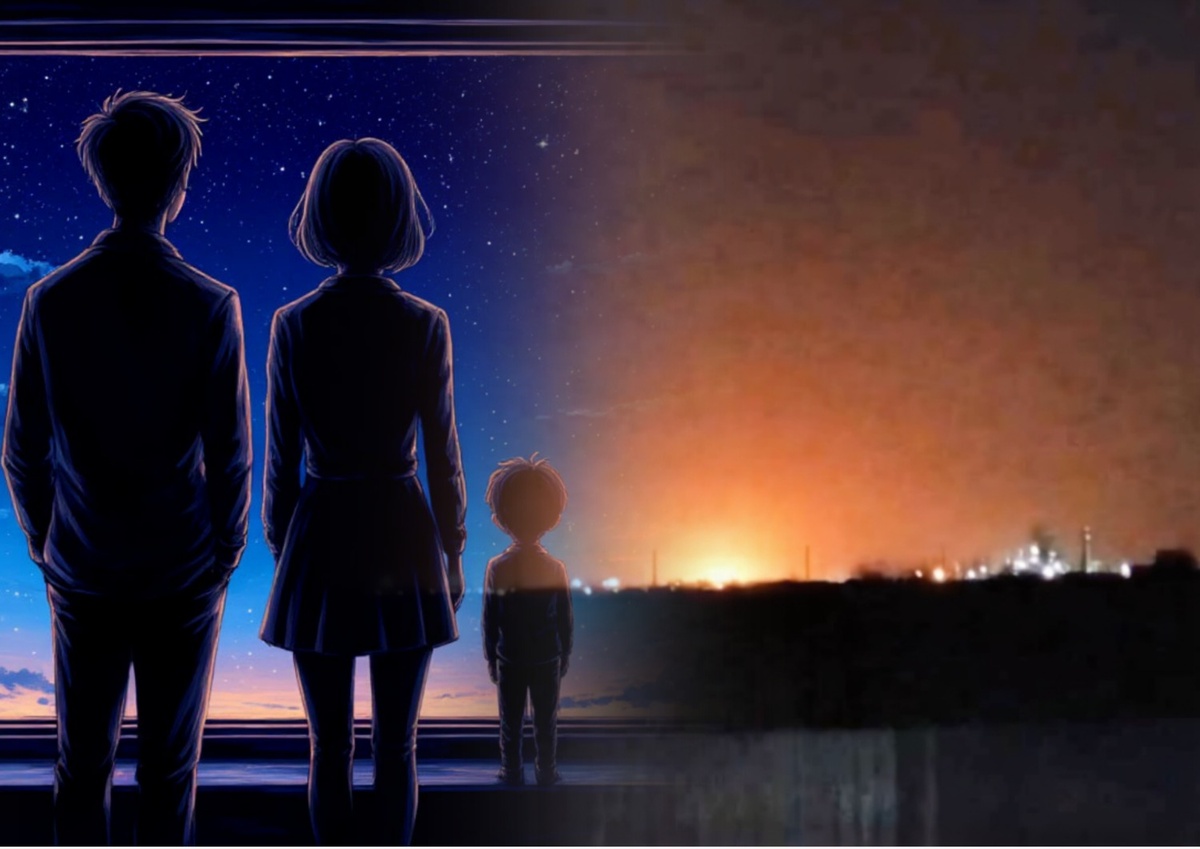 Сгенерировано ИИ, стоп-кадр очевидца.