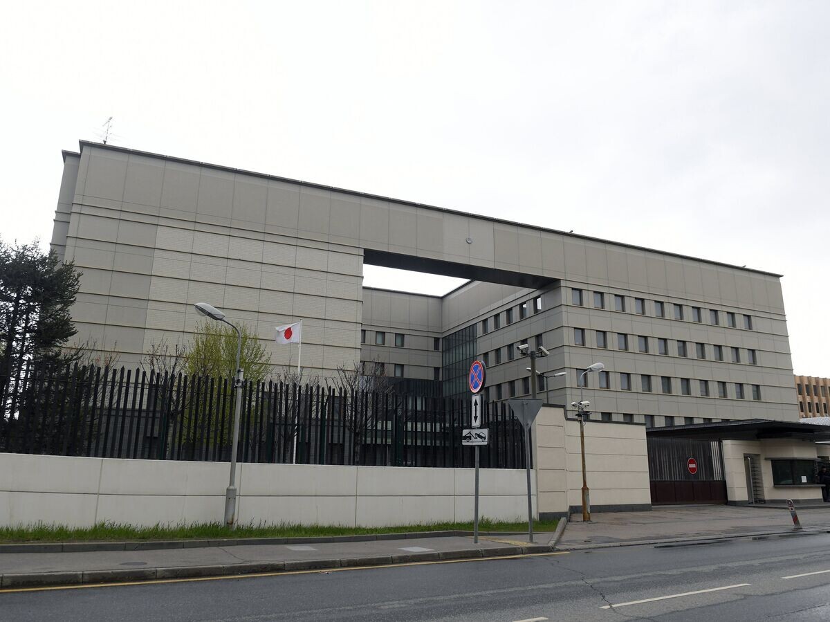    Здание посольства Японии в РФ в Грохольском переулке дом 27 в Москве© РИА Новости / Екатерина Чеснокова