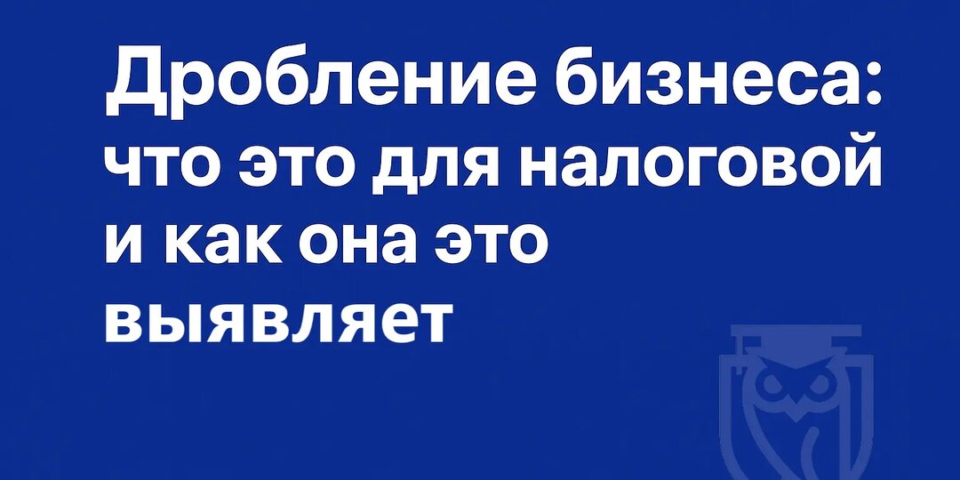 Дробление бизнеса: что это такое и как ФНС выявляет искусственное разделение