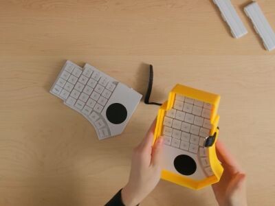    Представлена MoErgo Go60: беспроводная сплит-клавиатура с двумя трекпадами