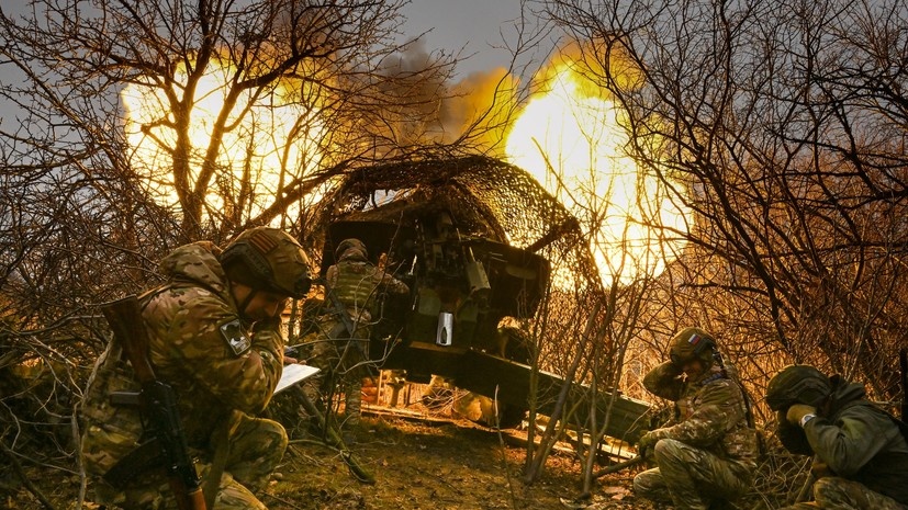     Расчёт артиллерийского орудия ВС РФ в зоне СВО РИА Новости Станислав Красильников