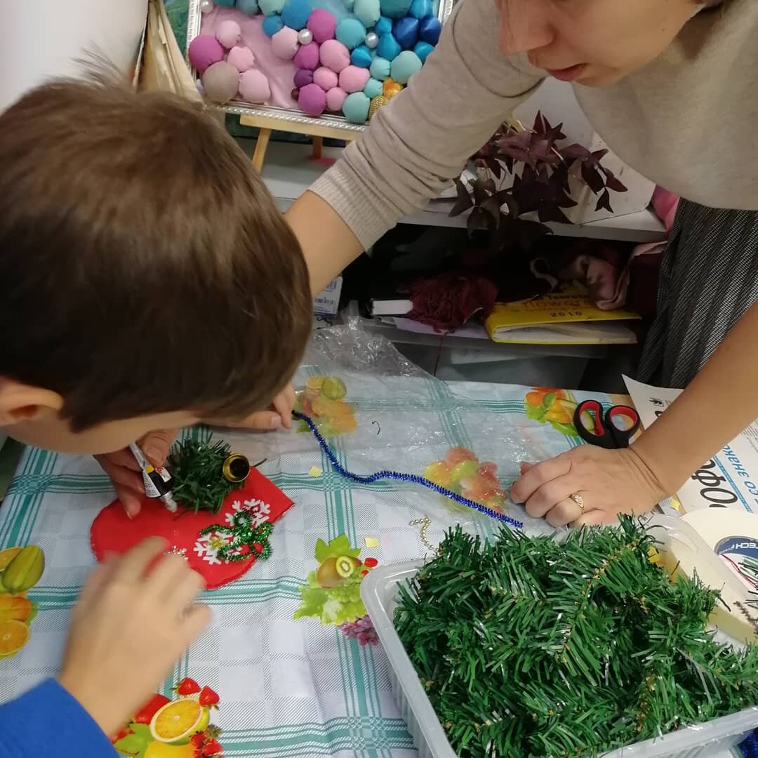 Фото автора статьи @Лана-Мастерица Новогодний мастер-класс с детьми