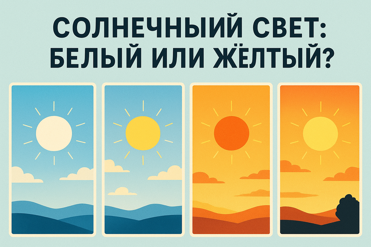 Солнечный свет: белый или жёлтый? Разбираемся, что мы на самом деле видим