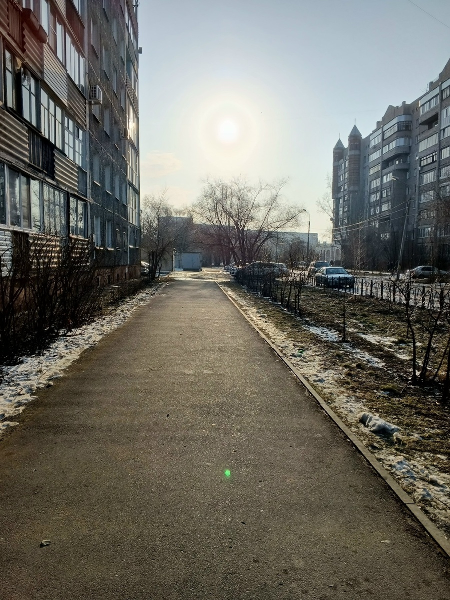 Тротуары оттаяли