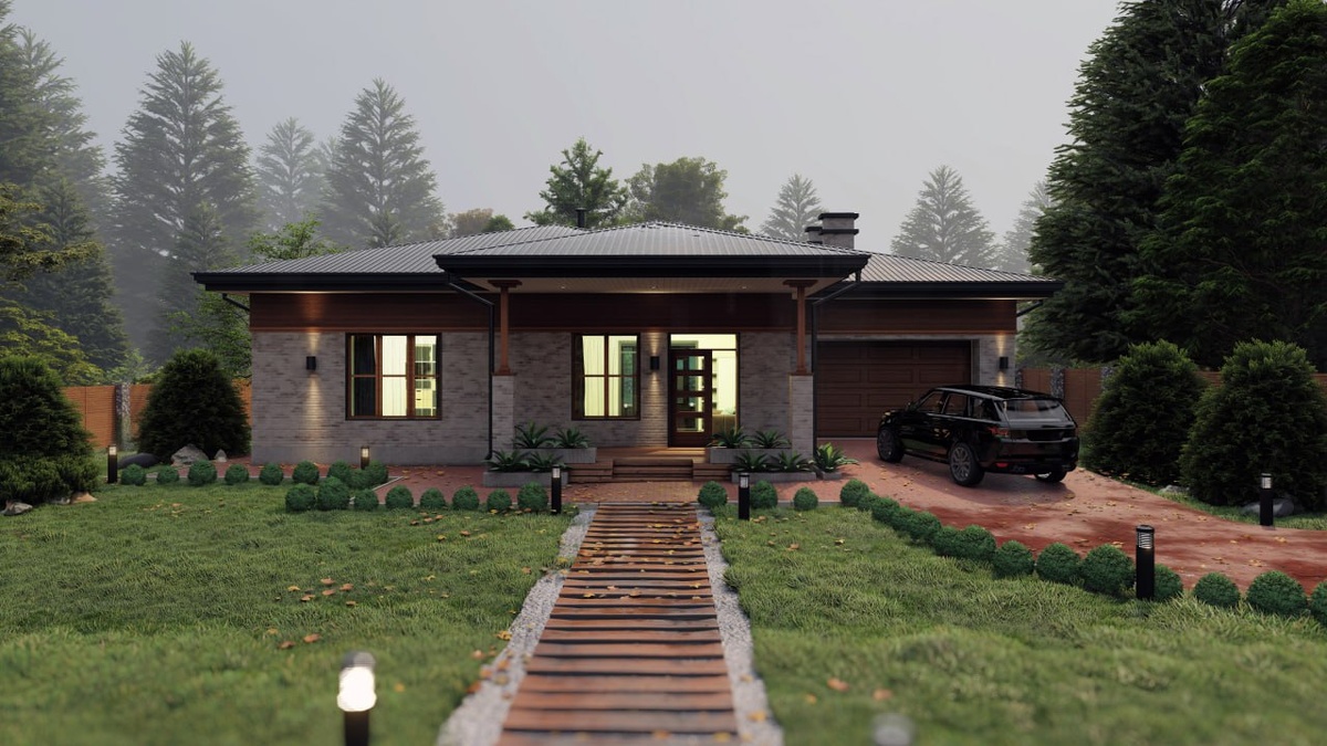 Коттедж Анталия ИГК-1-261#новый дом #проект дома #архитектура #артгелика#artgelika