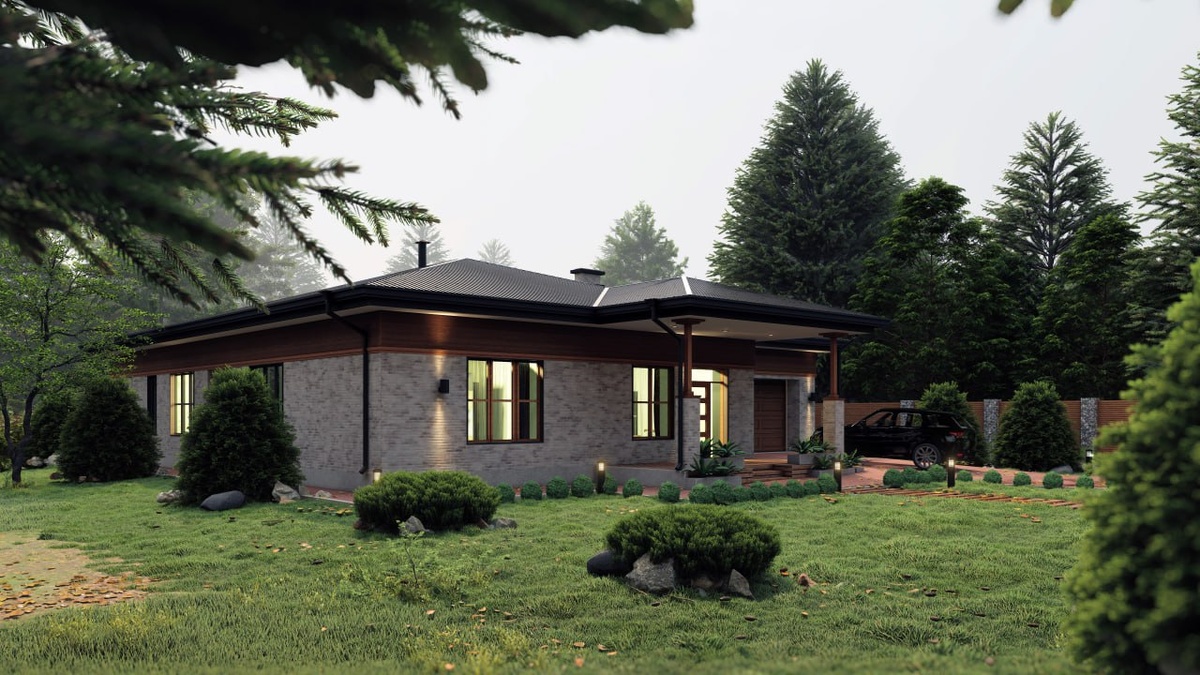 Коттедж Анталия ИГК-1-261#новый дом #проект дома #архитектура #артгелика#artgelika