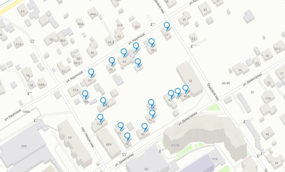 Выкупленные дома
Фото: yandex.ru/maps