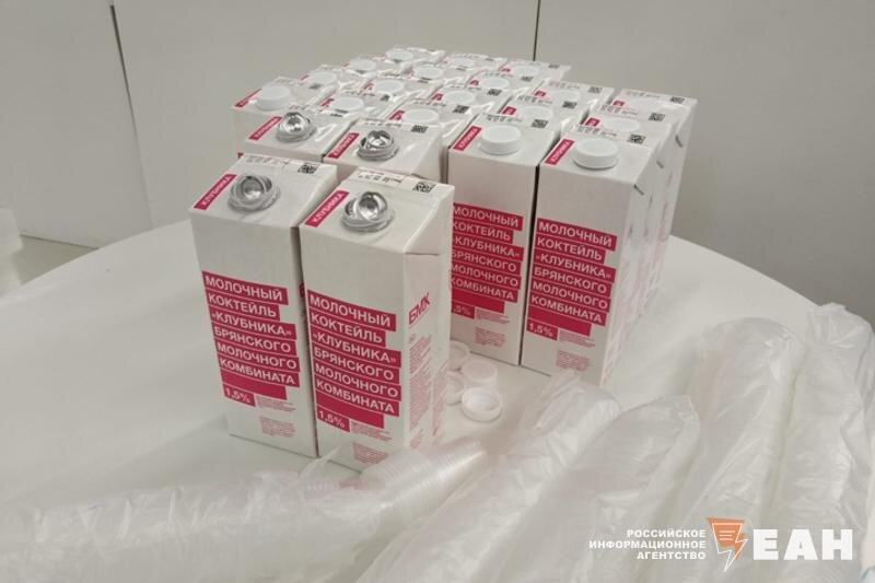    ЕАН. Упаковки с молочным коктейлем