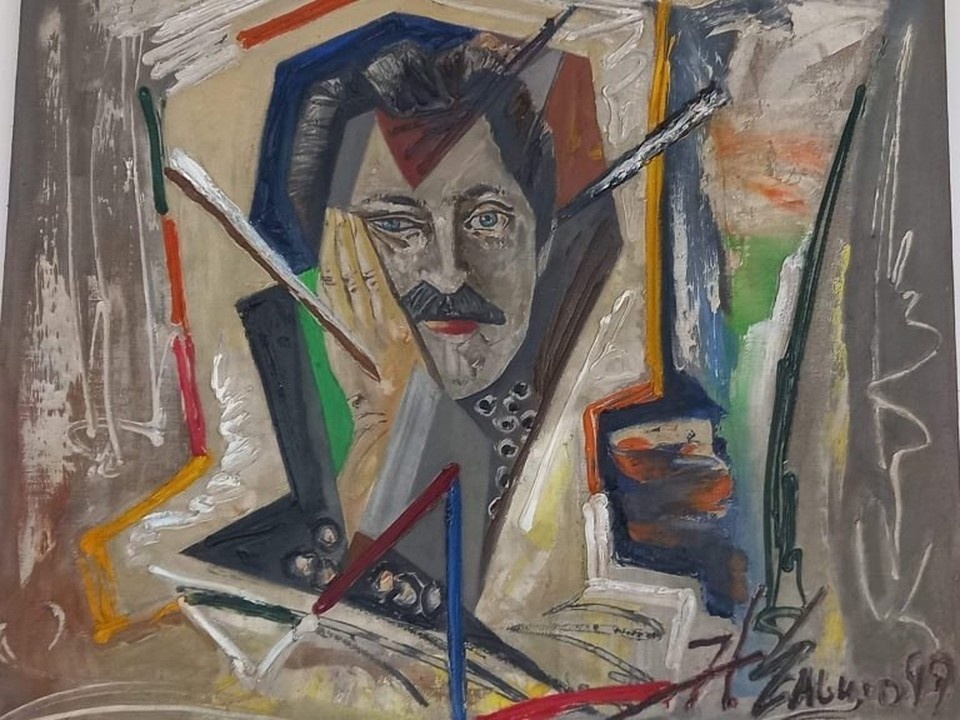    В своих картинах Ельцов перерабатывает натурные мотивы, передавая форму предметов и пространство через цветовые пятна / Фото: министерство культуры Самарской области