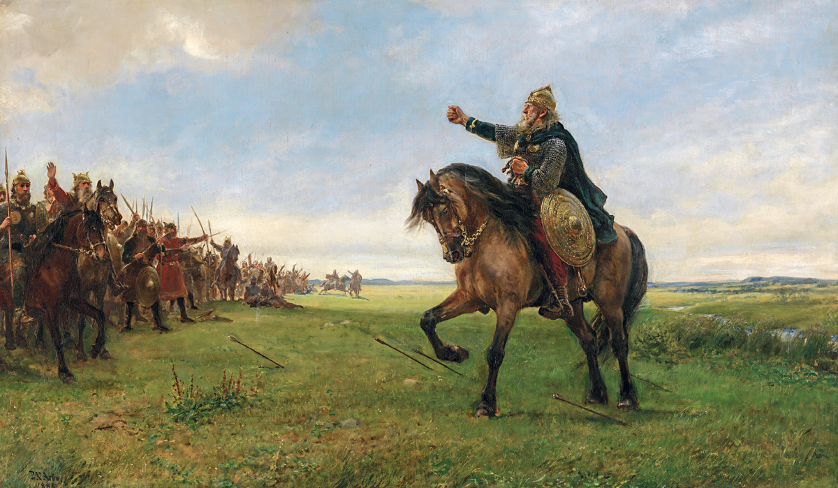 Готский Вождь Германорих вызывает на бой Гуннов 