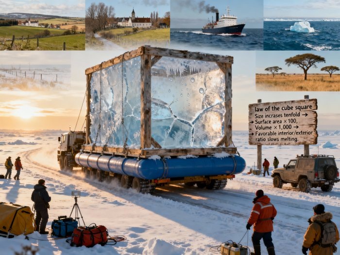    Как математика помогла глыбе льда добраться до экватора