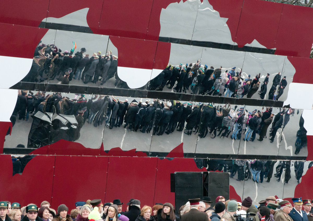 Зеркальная карта Латвии © соцсети