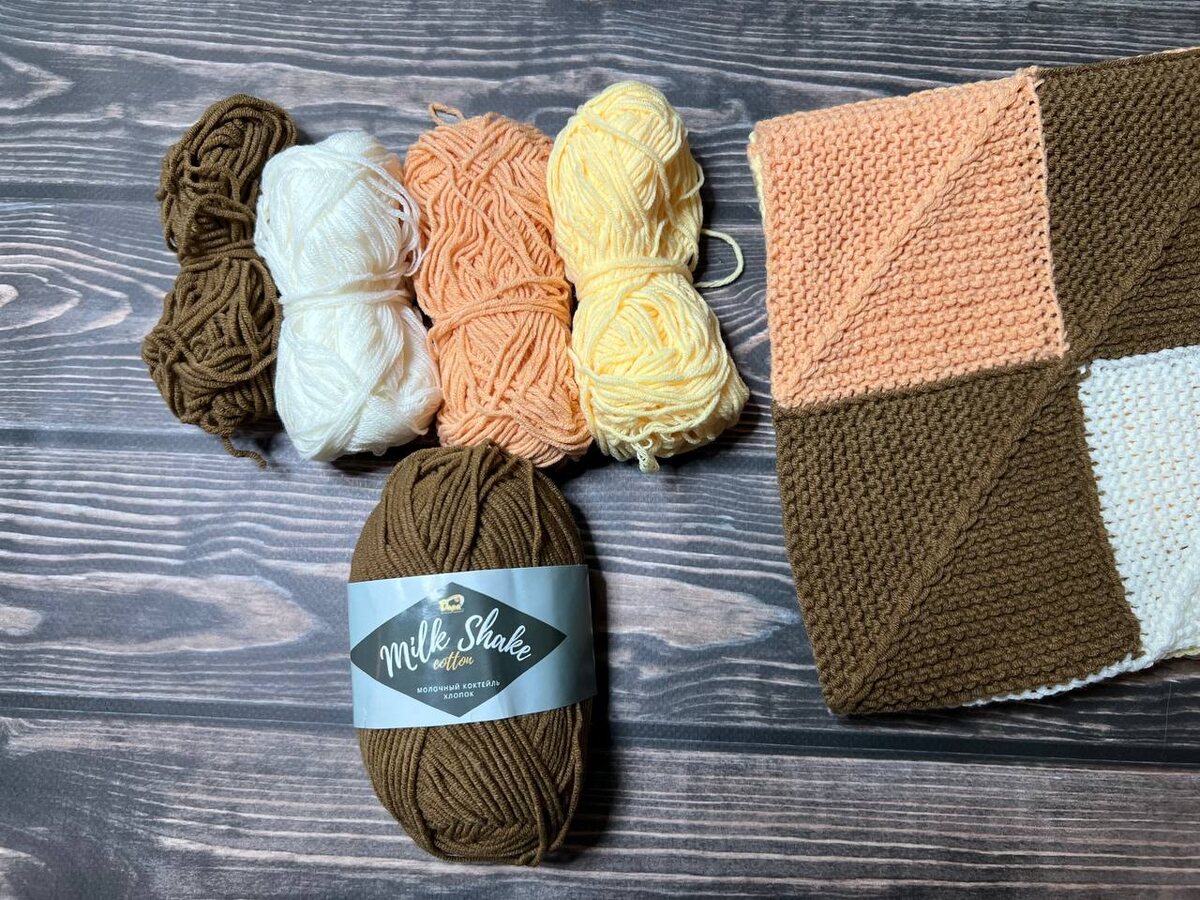 Пряжа из которой вяжу плед