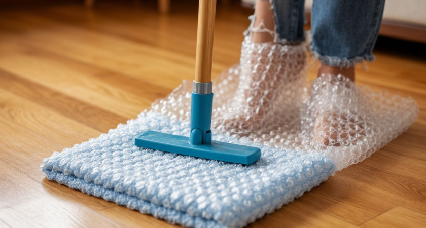    Для чего мыть пол нужно шваброй в пупырчатой пленке, а в унитаз сыпать стиральный порошок: 12 хитростей умных уборщиц