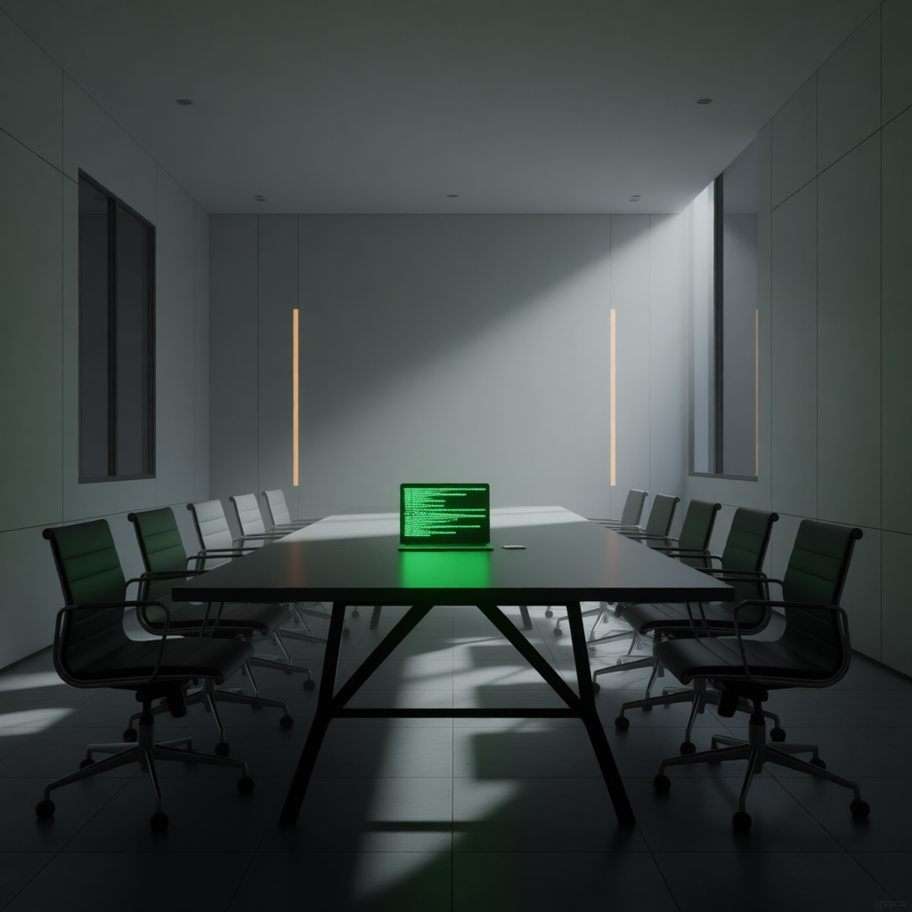 Воздух в конференц-зале был наполнен запахом горелых зерен старой кофе-машины и озоном, результат работы десятка гаджетов.