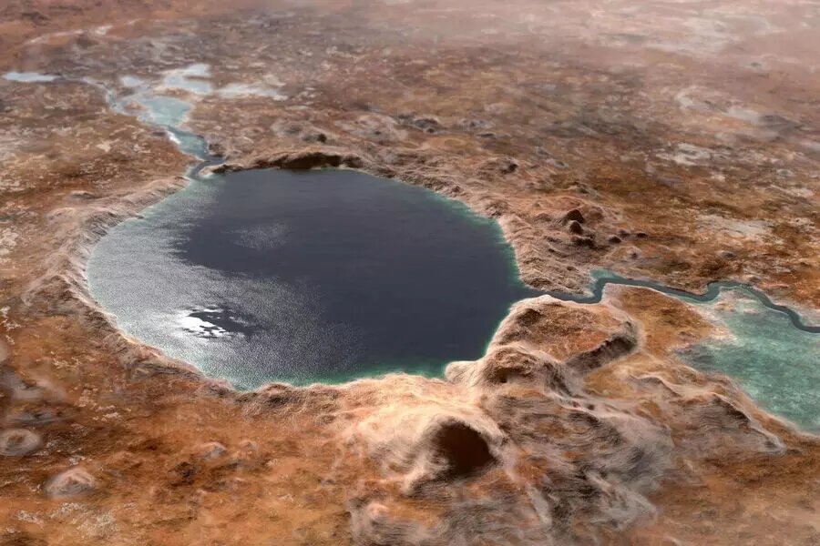 Удивительная находка: китайские ученые нашли пещеры на Марсе в которых вполне могла развиваться жизнь