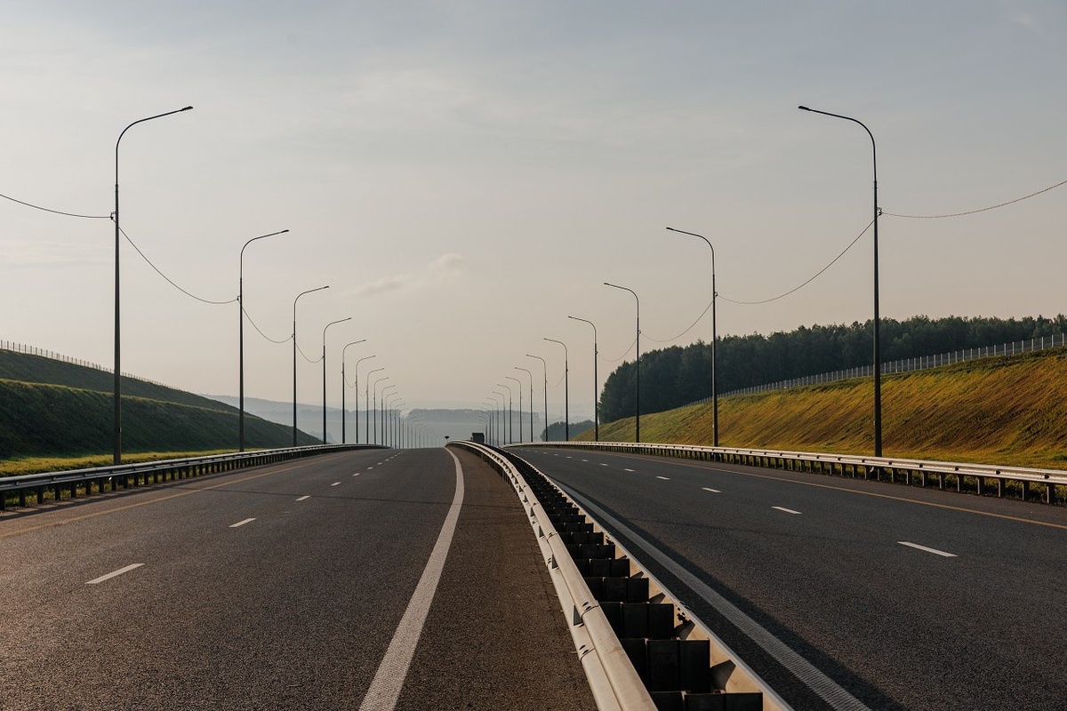 Трасса М-12 на Среднем Урале. Фото: Telegram канал «Свердловский пул»