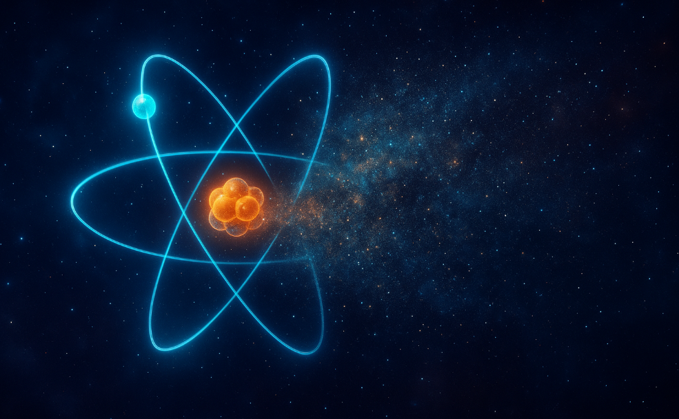 Атом превращается в пыль