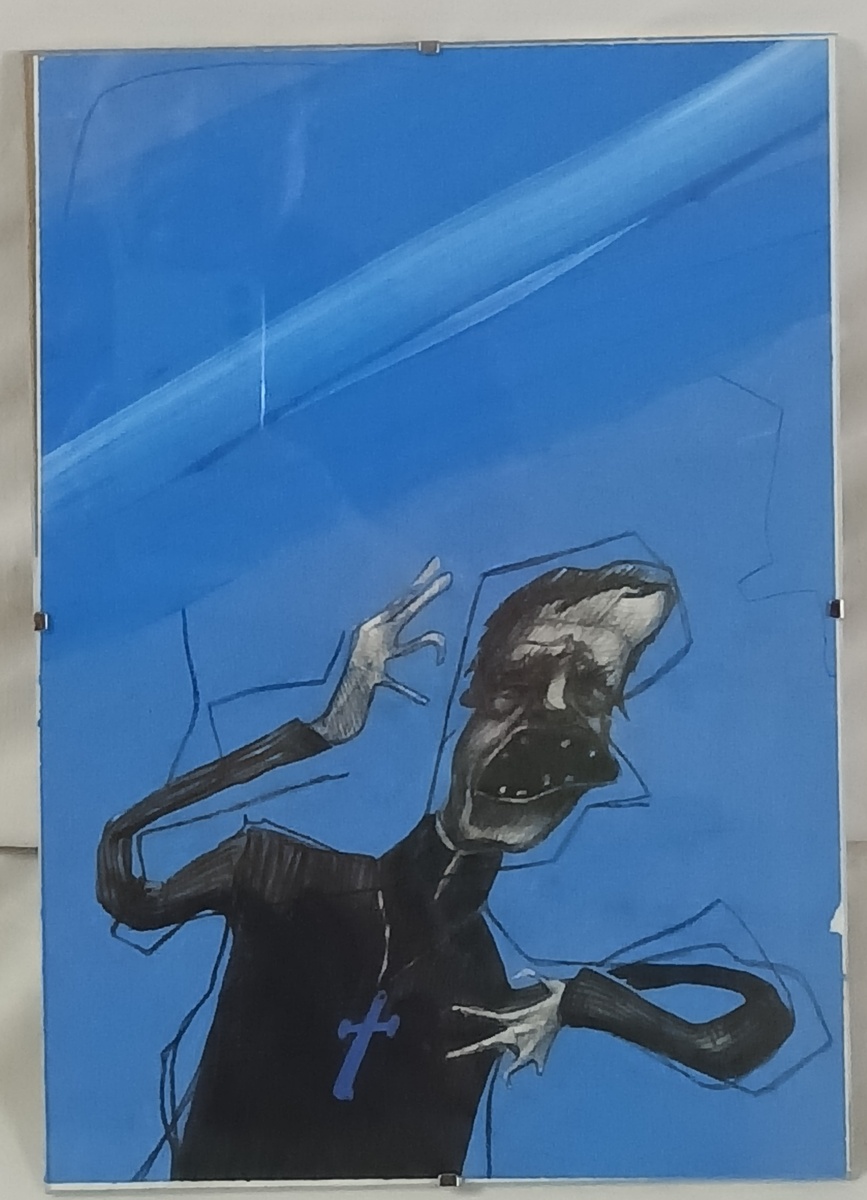 Дмитриев И. "Проповедник". б.,г. 21 х 30 см.
