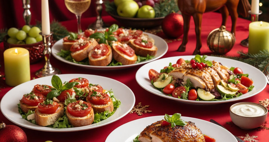 Новогодний стол в год Огненной Лошади: праздничное меню для удачи и процветания.