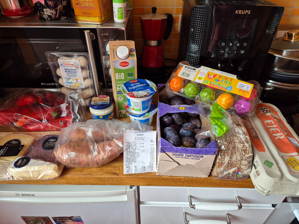 мои вчерашние покупки в магазине Лидл, Мюнхен