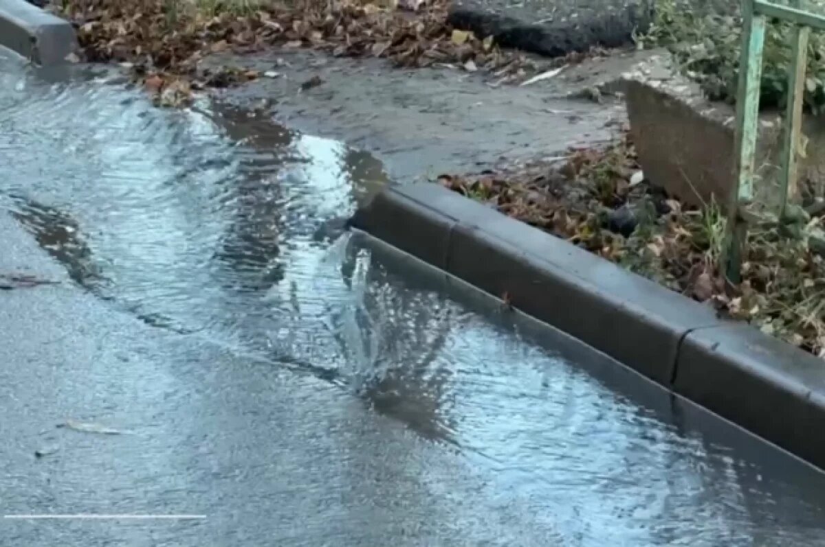    В Пензе на улице Карпинского вновь образовался «ручей»