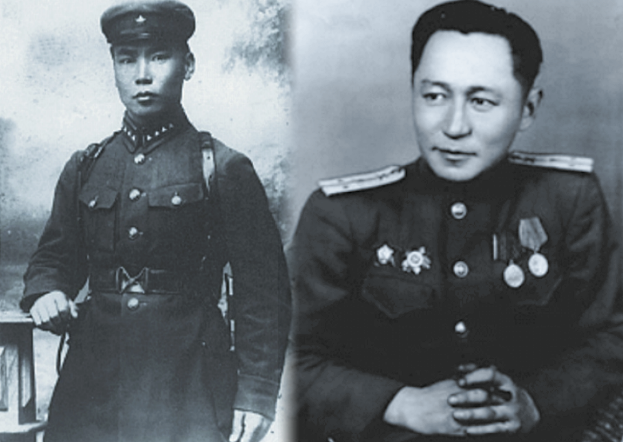 Советский снайпер А. М. Етобаев.