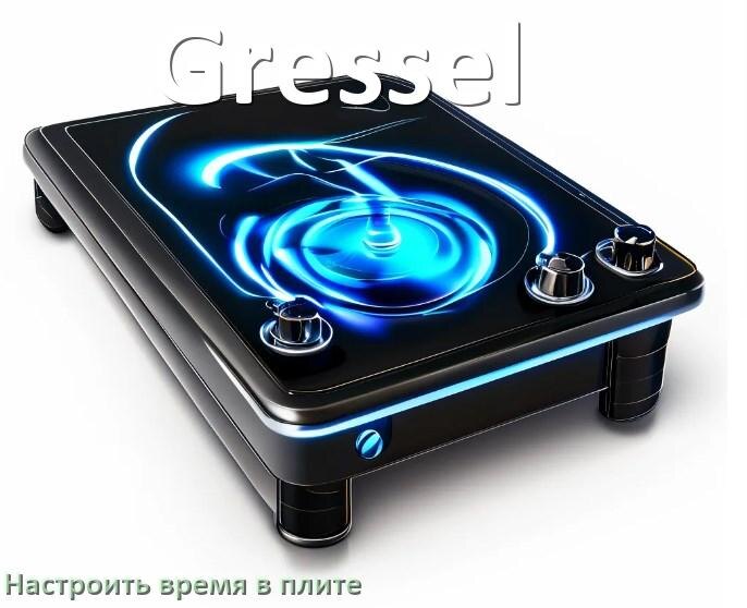 
Как на плите Gressel настроить часы и установить время