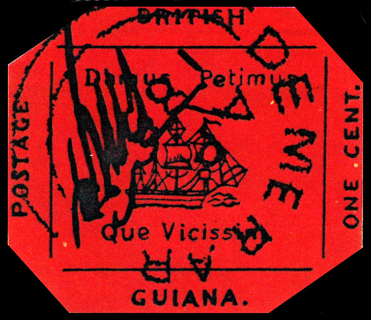 "Британская Гвиана 1 цент" (British Guiana 1c Magenta)