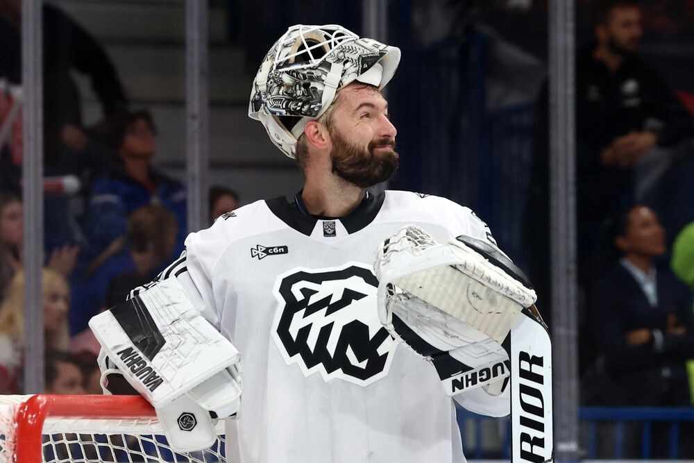 Крис Дригер во время коммерческой паузы