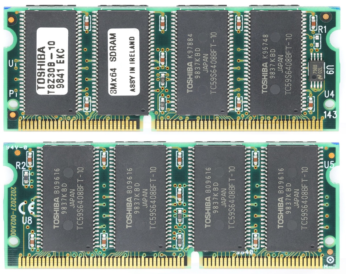 Модуль памяти Toshiba. Изображение: Mister rf, CC BY-SA 4.0, commons.wikimedia.org