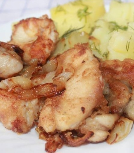 Молоки обжаренные с луком