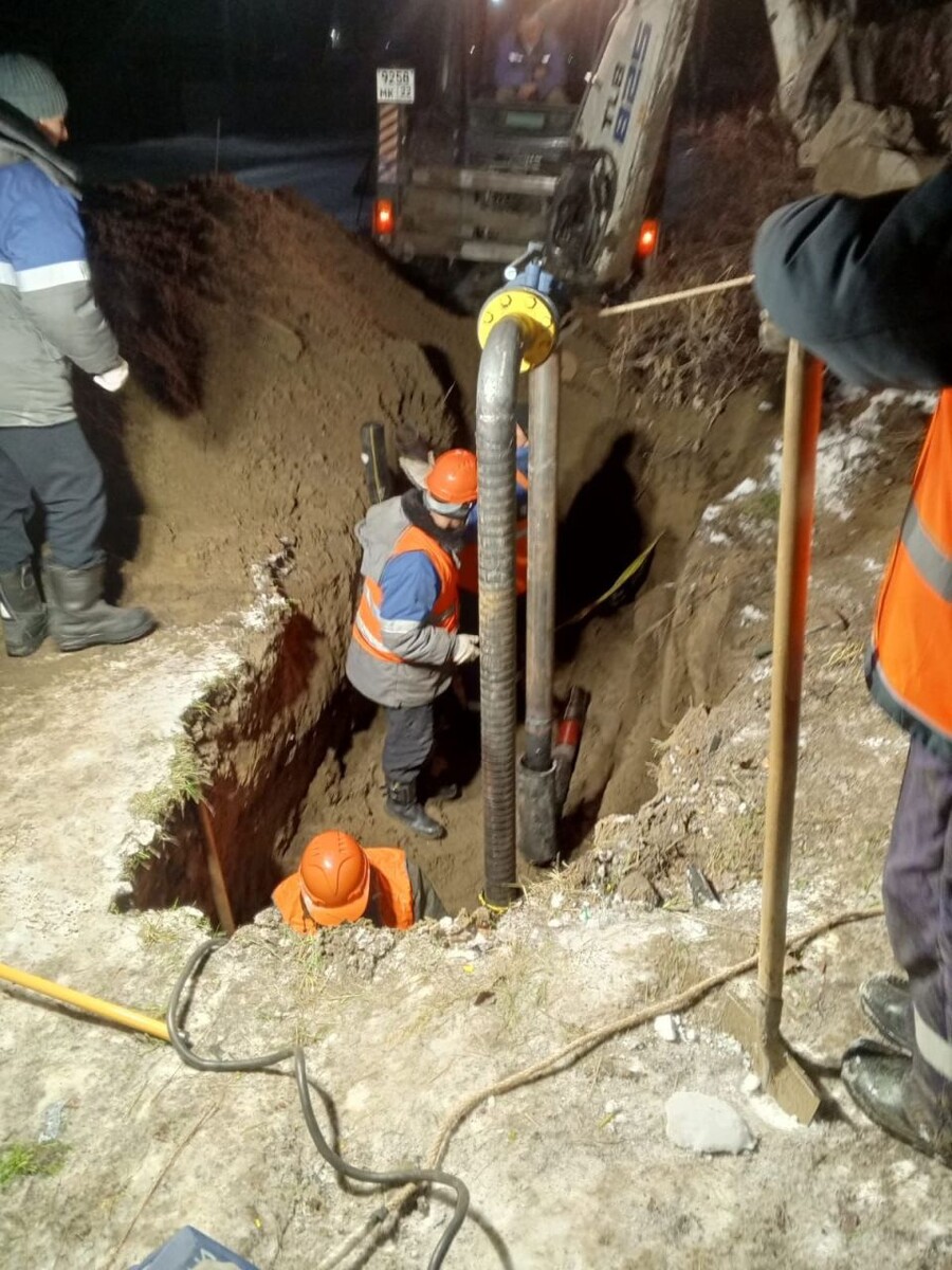    Устранение аварии. Источник: Минстрой Алтайского края