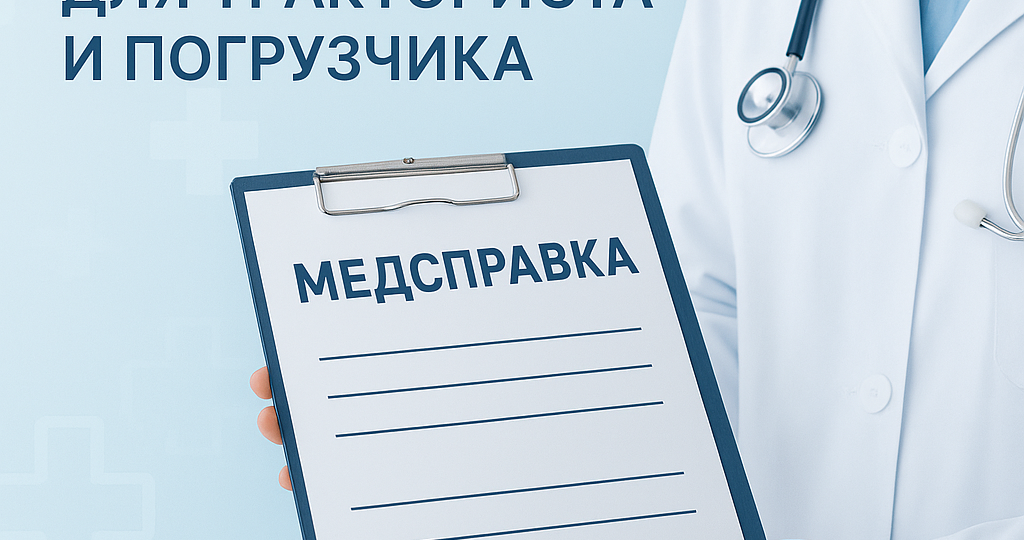 🚜 Какая медицинская справка нужна для управления погрузчиками и тракторами