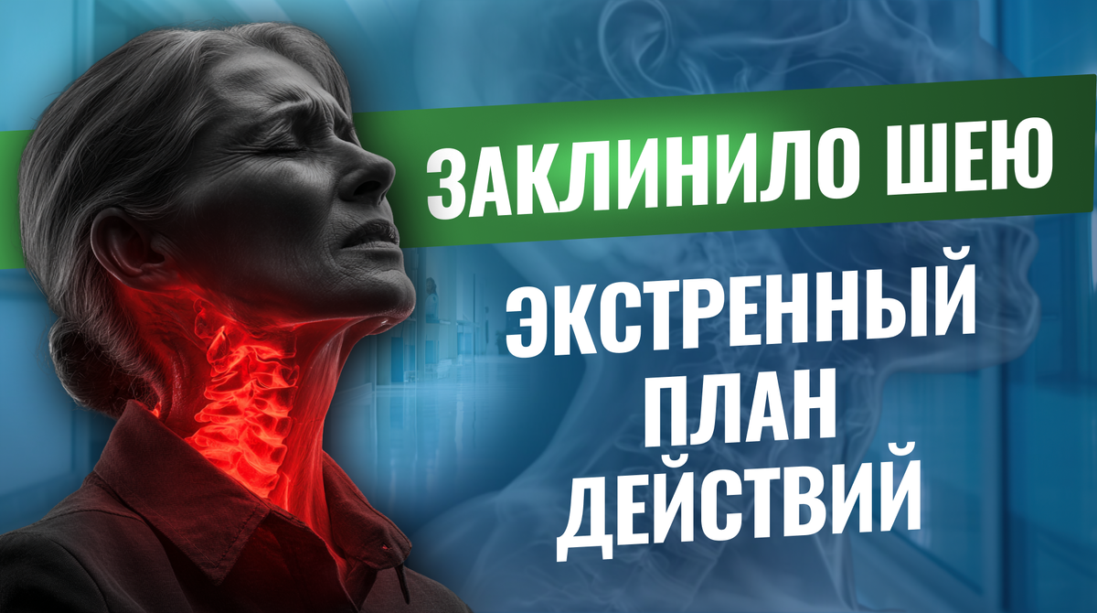защемило шею