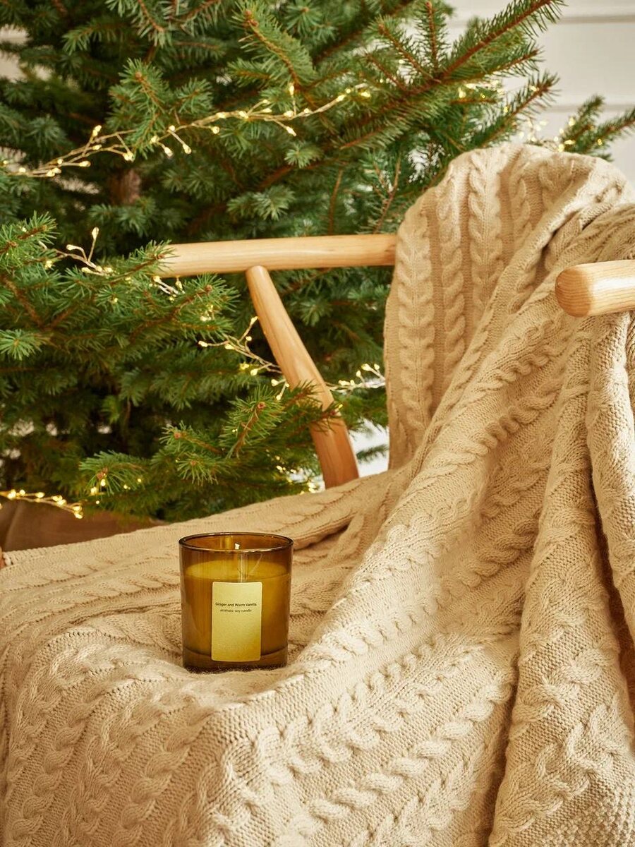 Аромасвеча Divnaya Iva & плед из везува Divnaya Iva