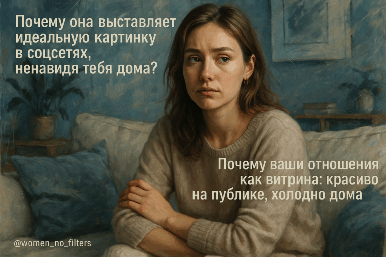    Почему ваши отношения как витрина: красиво на публике, холодно дома? Анна
