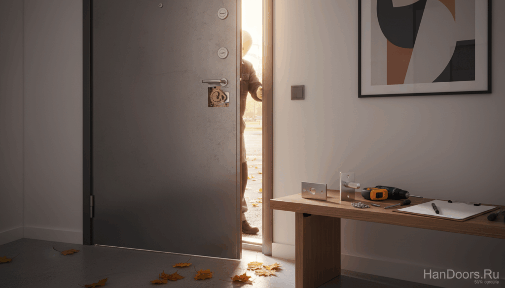    Замена дверной ручки на металлической двери своими руками Autor