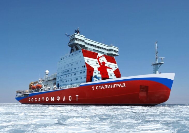     Будущий ледокол "Сталинград". Источник: aoosk.ru.