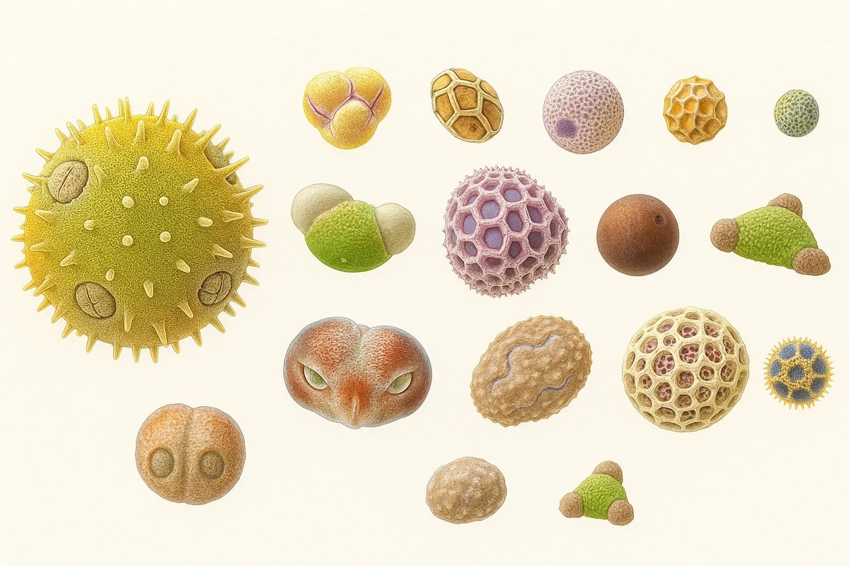 Атлас пыльцевых зерен