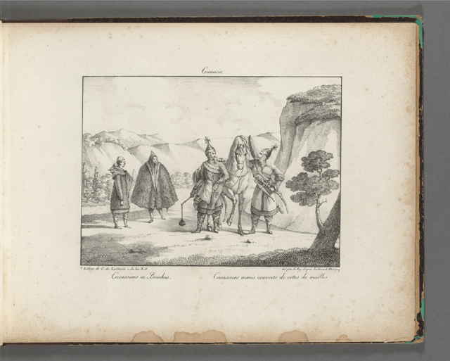 Edouard Taitbout de Marigny's illustrations in Circassia, 1821.