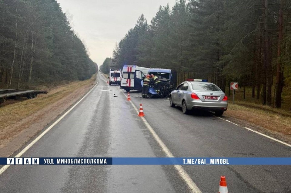   Смертельная авария произошла под Борисовом. Фото: УГАИ УВД Миноблисполкома.